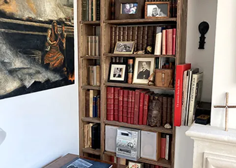 bibliothèque bois sur-mesure à Versailles dans les Yvelines 78